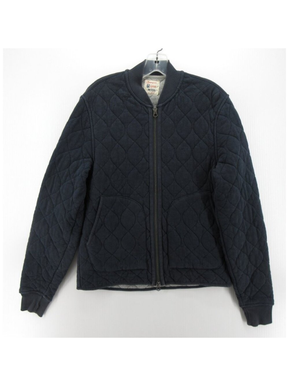 Champion X Todd Snyder Jacket Small Running Man Navy Quilted Bomber *